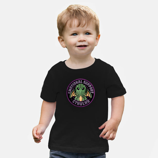 Emotional Support Cthulhu-Baby-Basic-Tee-fanfreak1