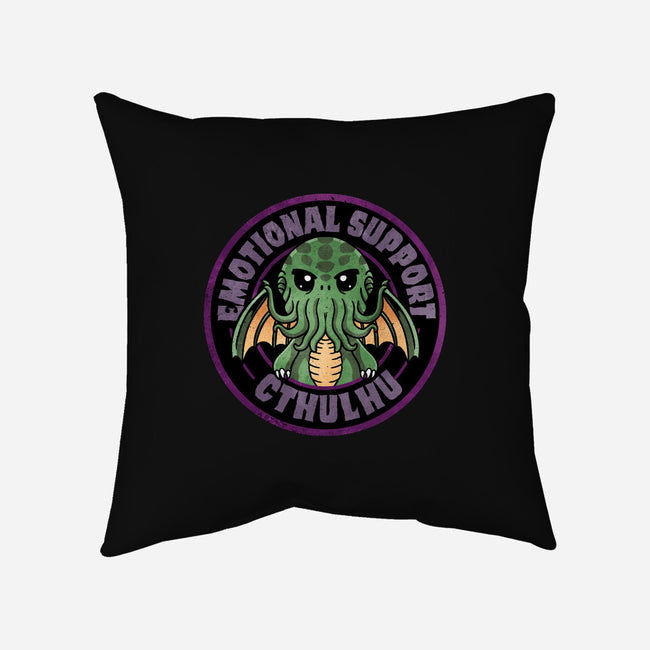 Emotional Support Cthulhu-None-Non-Removable Cover w Insert-Throw Pillow-fanfreak1