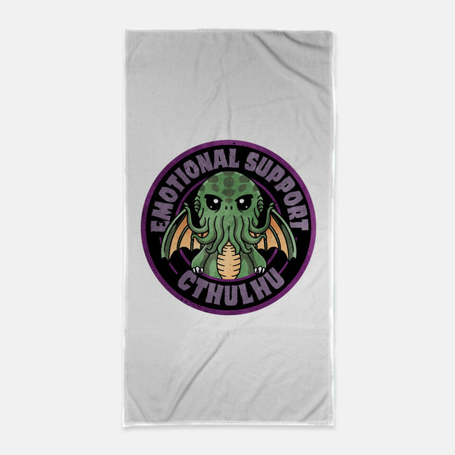 Emotional Support Cthulhu-None-Beach-Towel-fanfreak1