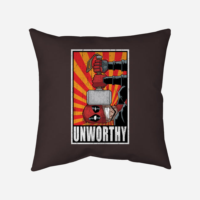 Unworthy-None-Removable Cover-Throw Pillow-danielmorris1993