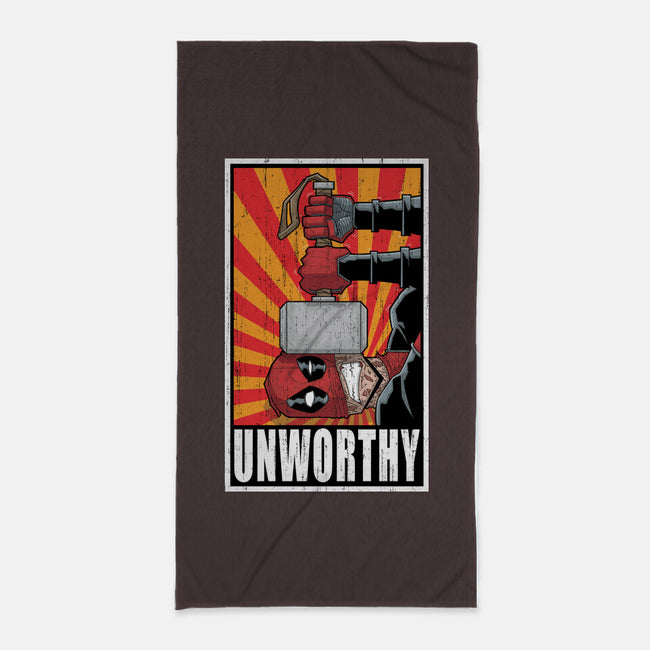 Unworthy-None-Beach-Towel-danielmorris1993