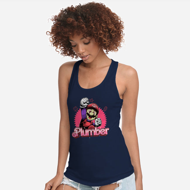 The Plumber-Womens-Racerback-Tank-Astrobot Invention