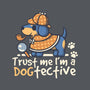 Dogtective Dachshund-None-Fleece-Blanket-NemiMakeit