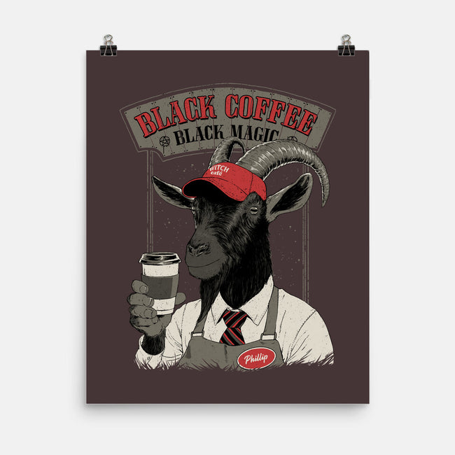 Black Coffee Barista-None-Matte-Poster-Hafaell