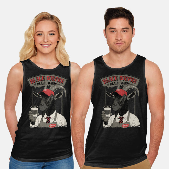 Black Coffee Barista-Unisex-Basic-Tank-Hafaell