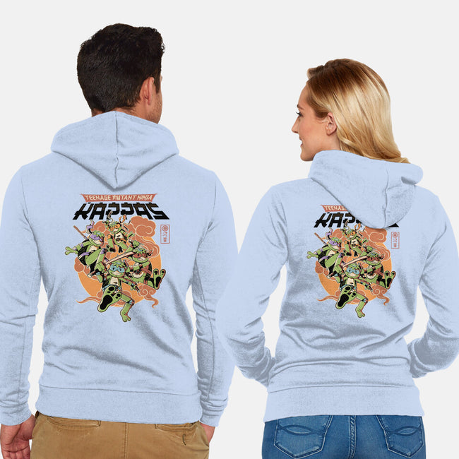 Ninja Kappas-Unisex-Zip-Up-Sweatshirt-demonigote