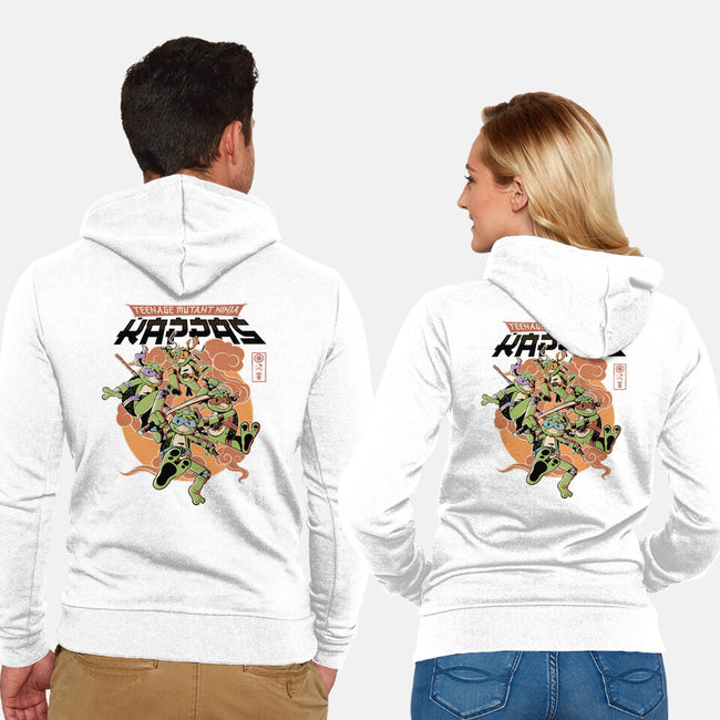 Ninja Kappas-Unisex-Zip-Up-Sweatshirt-demonigote