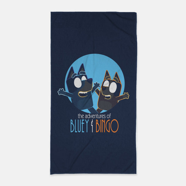 The Adventures Of Bluey And Bingo-None-Beach-Towel-jasesa