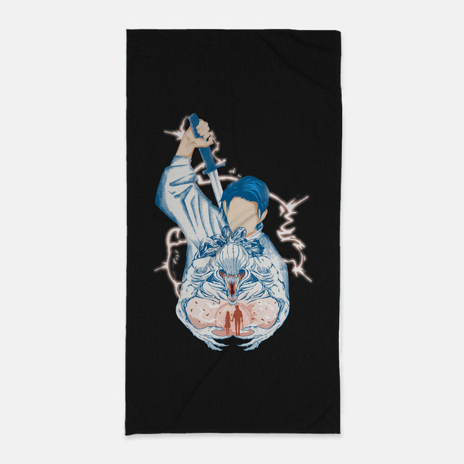 Yuta Okkotsu-None-Beach-Towel-Afire