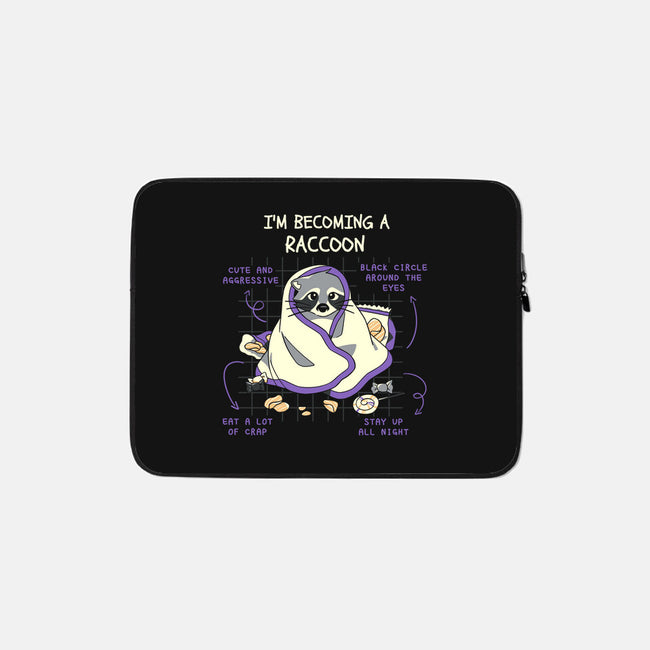 Becoming A Raccoon-None-Zippered-Laptop Sleeve-yumie