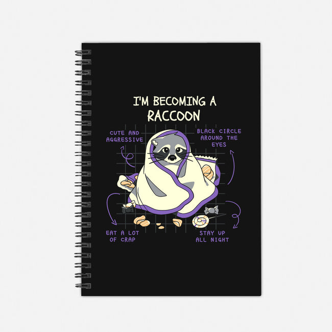 Becoming A Raccoon-None-Dot Grid-Notebook-yumie