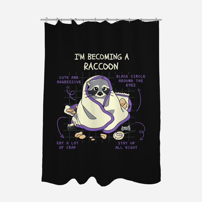 Becoming A Raccoon-None-Polyester-Shower Curtain-yumie