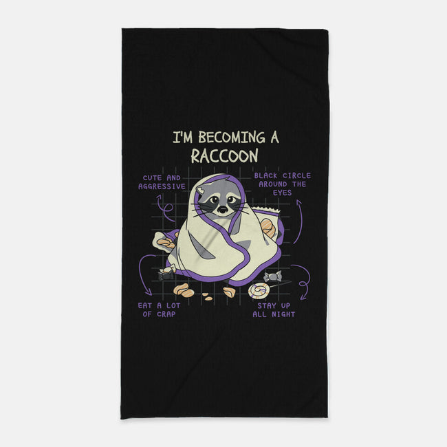 Becoming A Raccoon-None-Beach-Towel-yumie