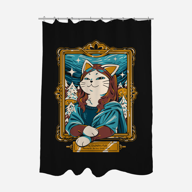 Meownalisa-None-Polyester-Shower Curtain-yumie