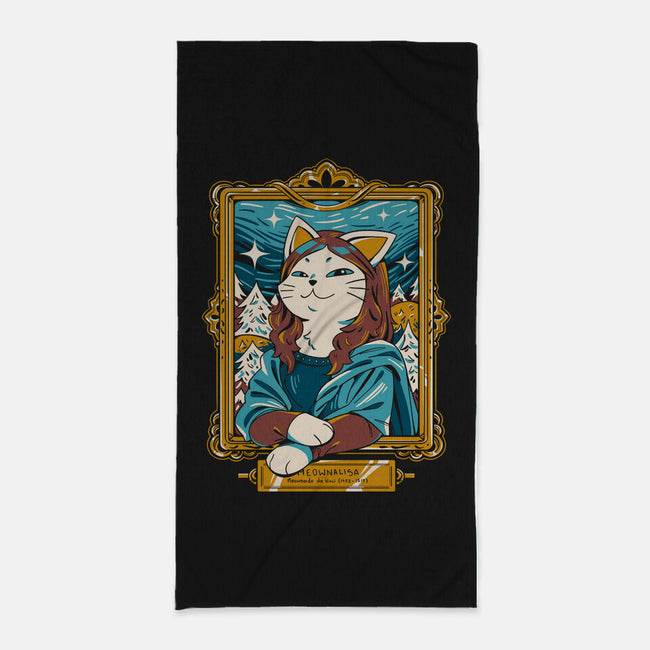 Meownalisa-None-Beach-Towel-yumie