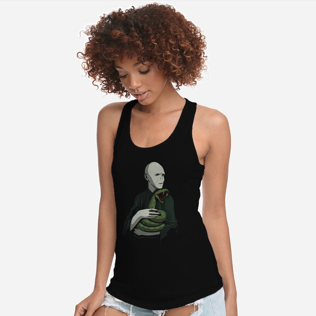 Lord With A Snake-Womens-Racerback-Tank-jasesa