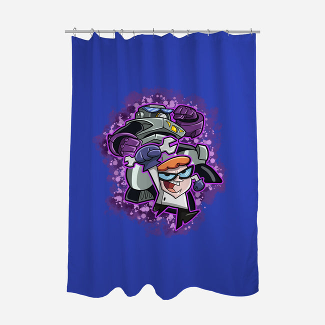 My Robot Battle-None-Polyester-Shower Curtain-nickzzarto