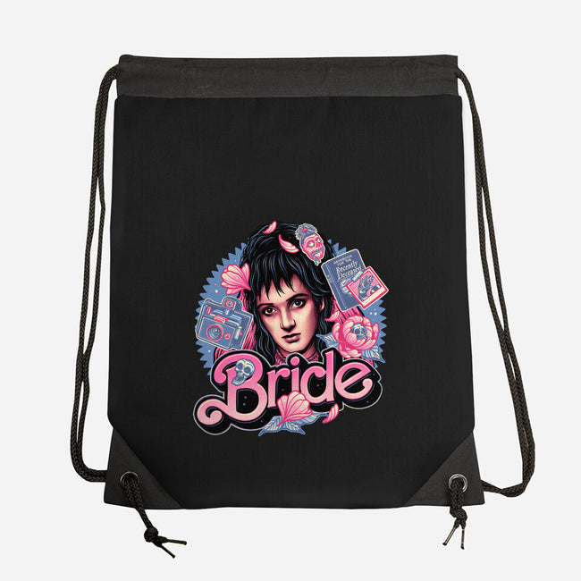 The Pink Bride-None-Drawstring-Bag-glitchygorilla