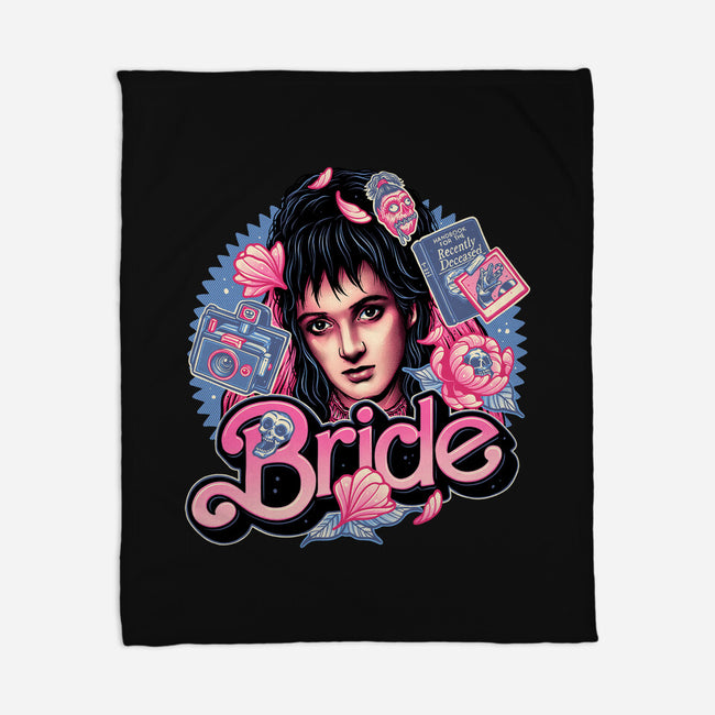 The Pink Bride-None-Fleece-Blanket-glitchygorilla