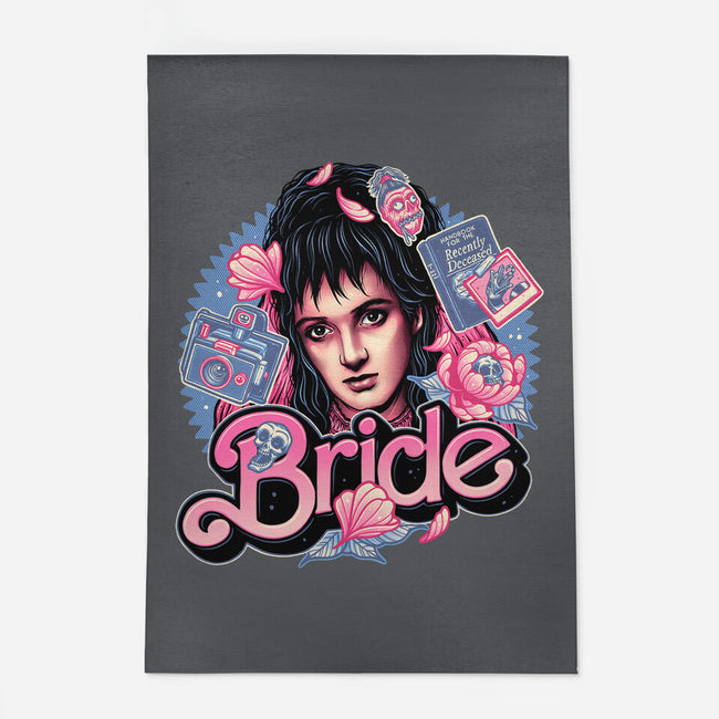 The Pink Bride-None-Outdoor-Rug-glitchygorilla