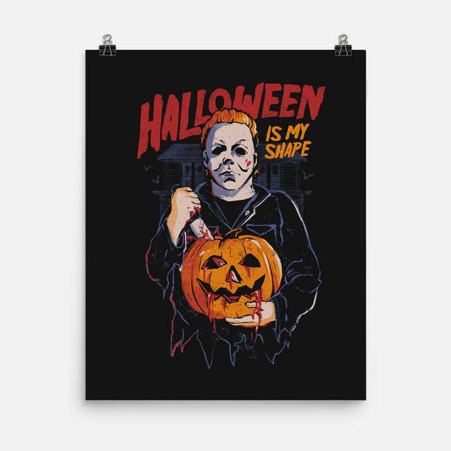 Halloween Is My Shape-None-Matte-Poster-eduely