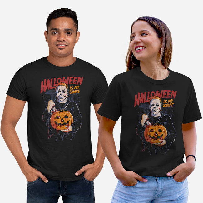 Halloween Is My Shape-Unisex-Basic-Tee-eduely