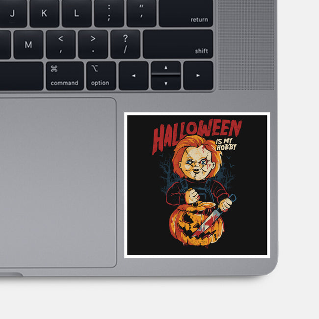 Halloween Is My Hobby-None-Glossy-Sticker-eduely