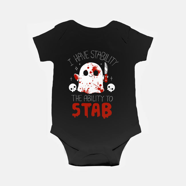 Ability To Stab-Baby-Basic-Onesie-Vallina84