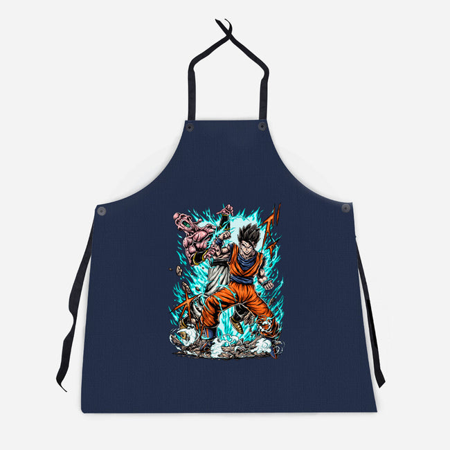 Gohan Vs Boo-Unisex-Kitchen-Apron-Knegosfield