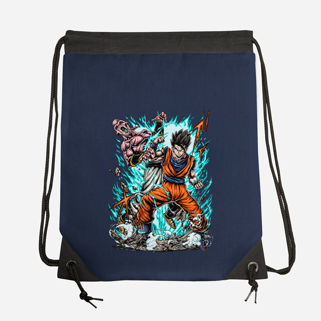 Gohan Vs Boo-None-Drawstring-Bag-Knegosfield