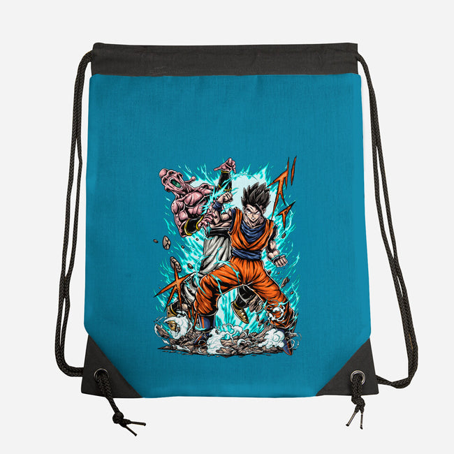 Gohan Vs Boo-None-Drawstring-Bag-Knegosfield