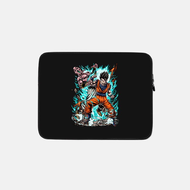 Gohan Vs Boo-None-Zippered-Laptop Sleeve-Knegosfield