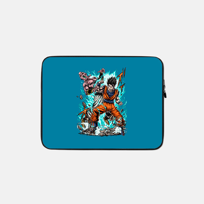 Gohan Vs Boo-None-Zippered-Laptop Sleeve-Knegosfield