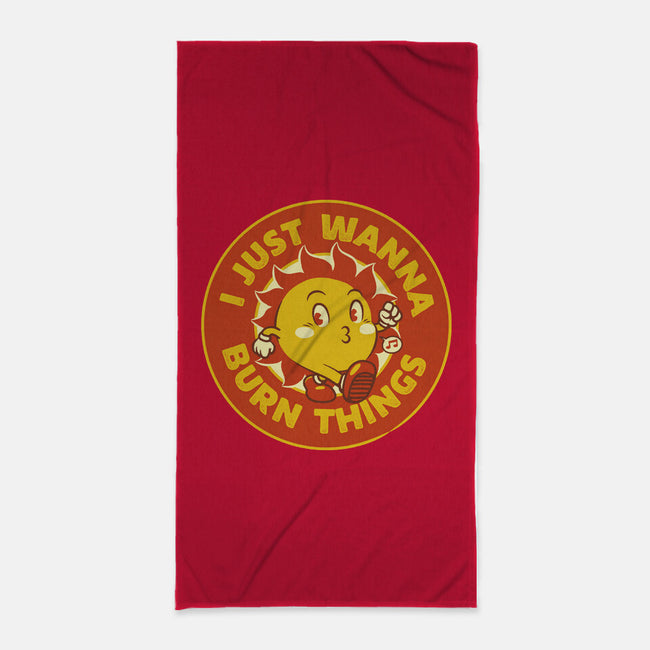 I Just Wanna Burn Things-None-Beach-Towel-tobefonseca