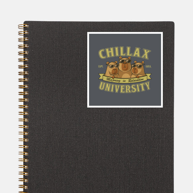 Chillax University-None-Glossy-Sticker-erion_designs