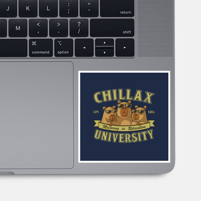 Chillax University-None-Glossy-Sticker-erion_designs