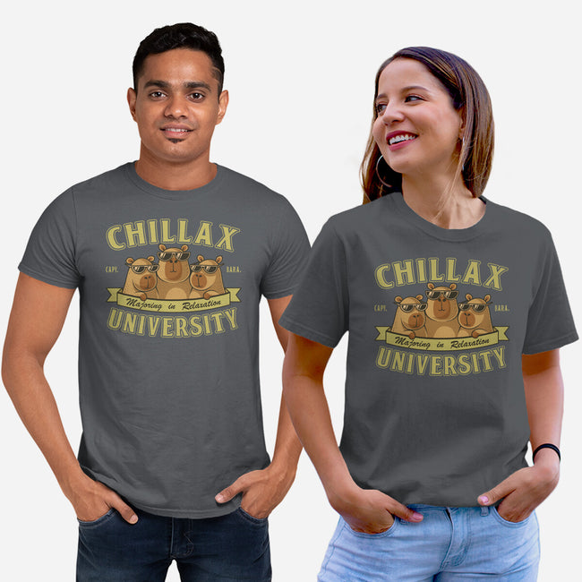 Chillax University-Unisex-Basic-Tee-erion_designs