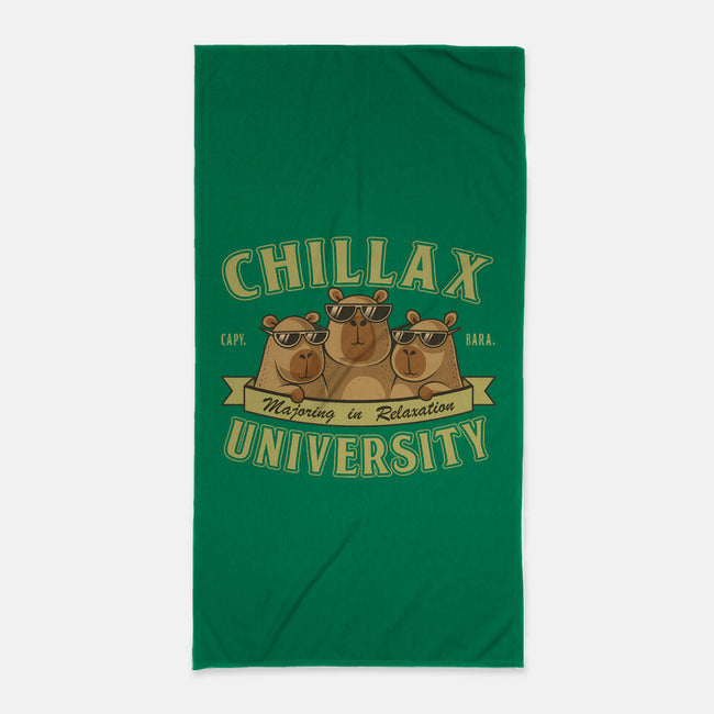 Chillax University-None-Beach-Towel-erion_designs