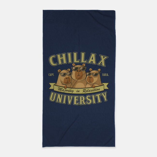 Chillax University-None-Beach-Towel-erion_designs