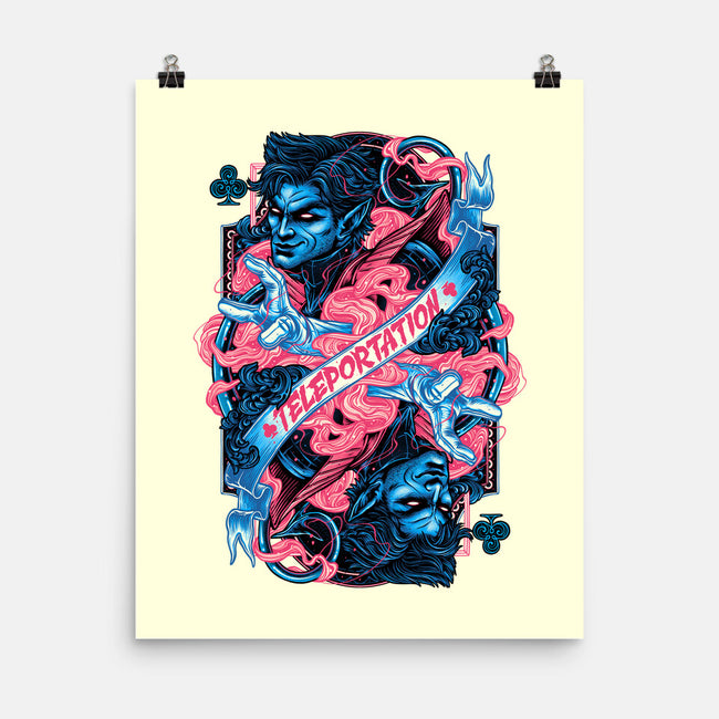 Teleportation Card-None-Matte-Poster-glitchygorilla