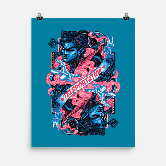 Teleportation Card-None-Matte-Poster-glitchygorilla