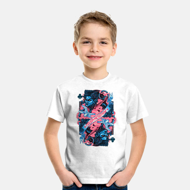 Teleportation Card-Youth-Basic-Tee-glitchygorilla