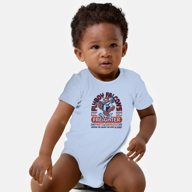 Flyboy Falcon-Baby-Basic-Onesie-Wheels