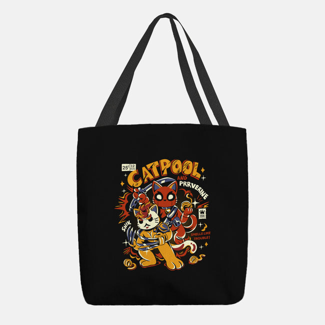 Catpool-None-Basic Tote-Bag-yumie