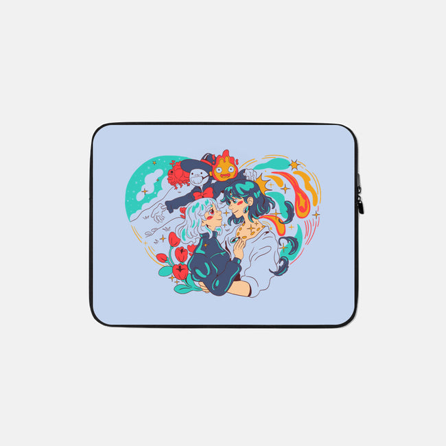 Moving Castle-None-Zippered-Laptop Sleeve-yumie