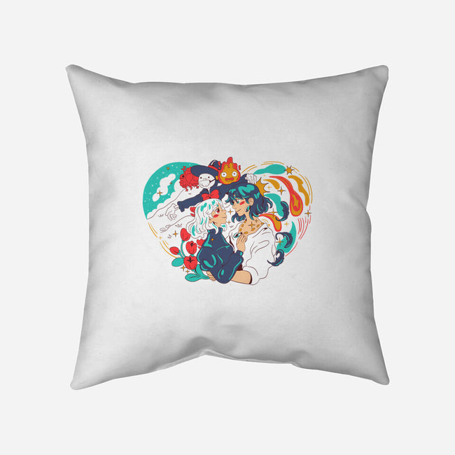 Moving Castle-None-Removable Cover-Throw Pillow-yumie