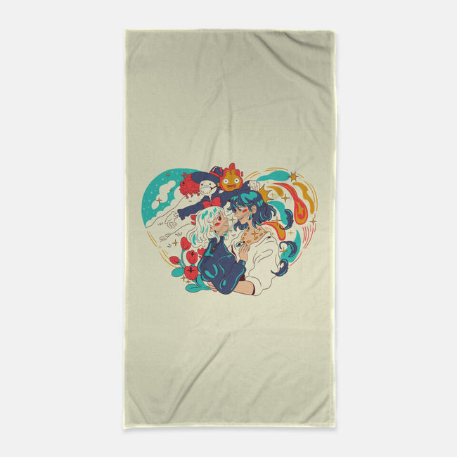 Moving Castle-None-Beach-Towel-yumie