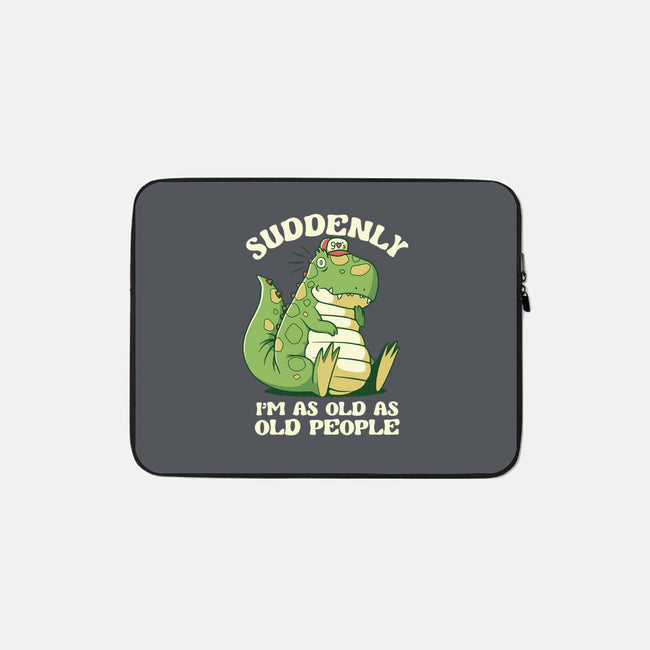 Old People Dinosaur-None-Zippered-Laptop Sleeve-tobefonseca