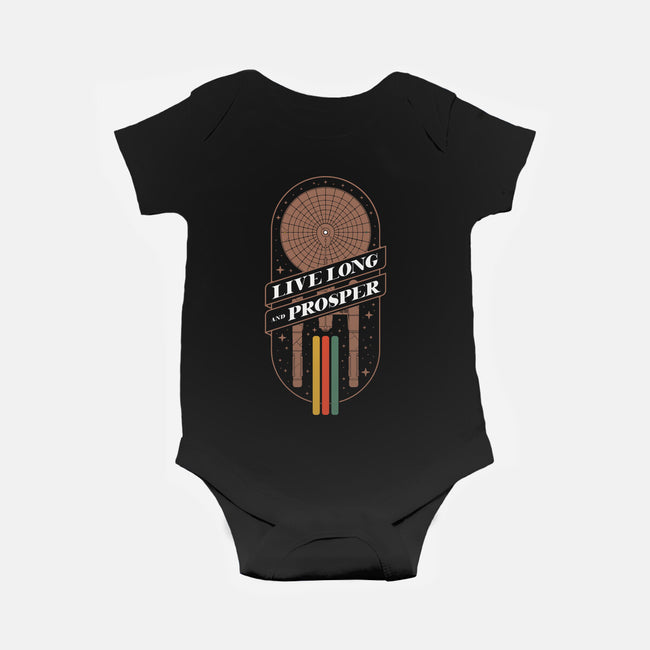 Live Long And Retro-Baby-Basic-Onesie-BadBox