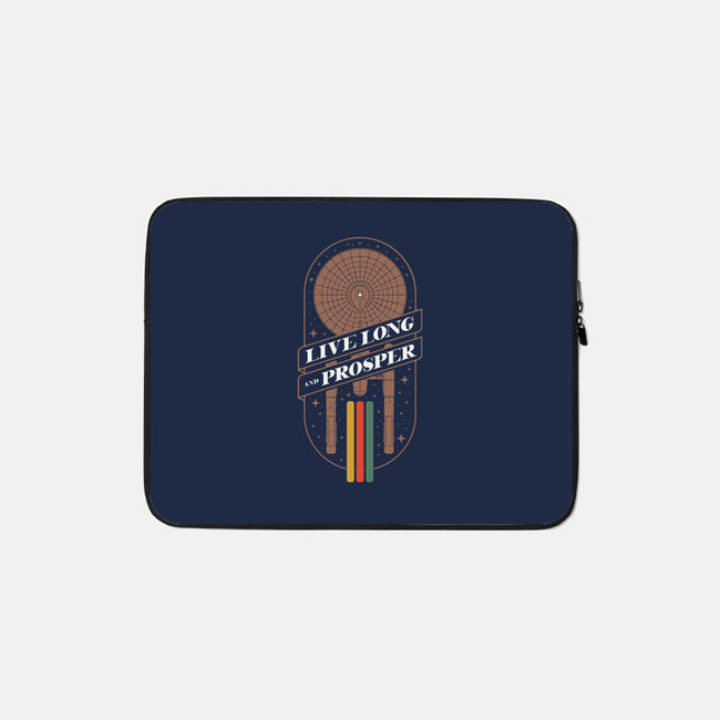 Live Long And Retro-None-Zippered-Laptop Sleeve-BadBox